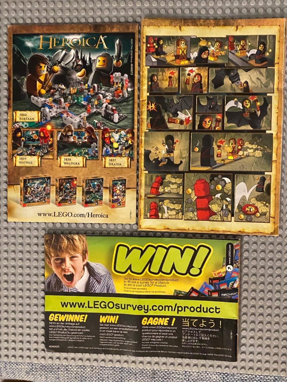 🔥LEGO 3859 Heroica Nathuz Game Set 🦇 2011🦇 7 Micro Figures/ Expandable Game🎲 - Picture 5 of 13